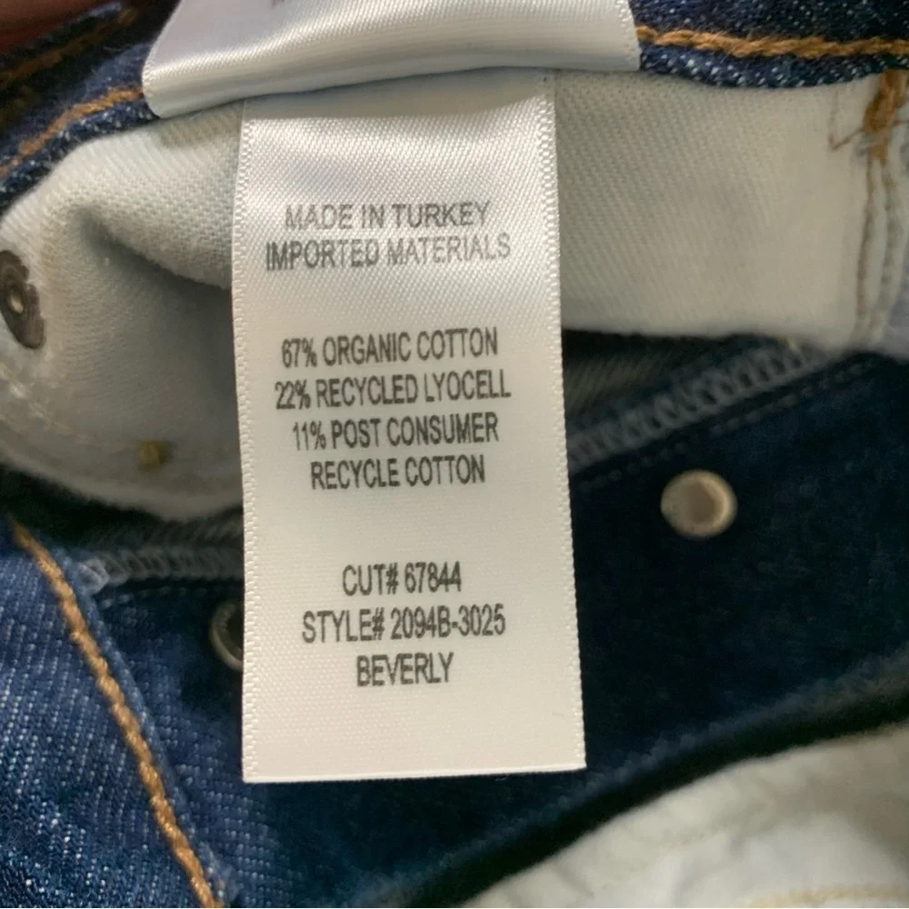 Citizens Of Humanity Womens Blue Beverly Slouch Boot Button Fly Jeans 23 - Picture 11 of 12